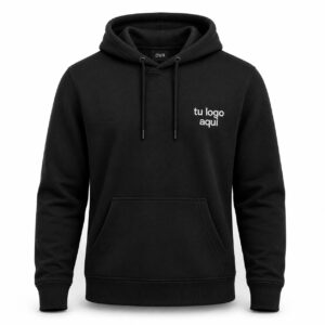 Buzo canguro frisa invisible calidad premium - Negro