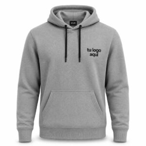 Buzo canguro frisa invisible calidad premium - Gris Claro