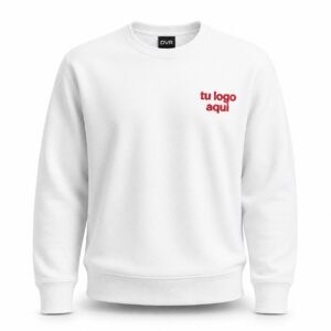 Buzo básico de frisa peinada calidad premium - Blanco